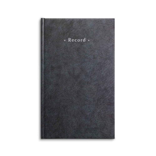 Staples Record Book, 7.25"W x 11.75"H, Blue Marble, 300 Sheets/Book (886673)