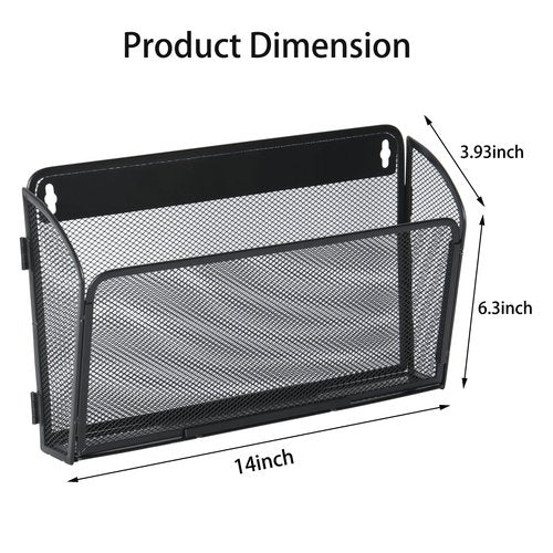 superbpag 12 Pockets Wall File Holder Organizer Office Hanging Folder organizer Document Magazine Storage Rack for Office Home School, Black
