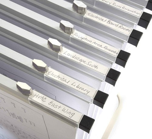 Brookside Design Blueprint Holder – 24 Inch Set of 6 Clamps For Construction Plan, Architectural Drawings, And Blueprints – Heavy Duty Clips - PC624