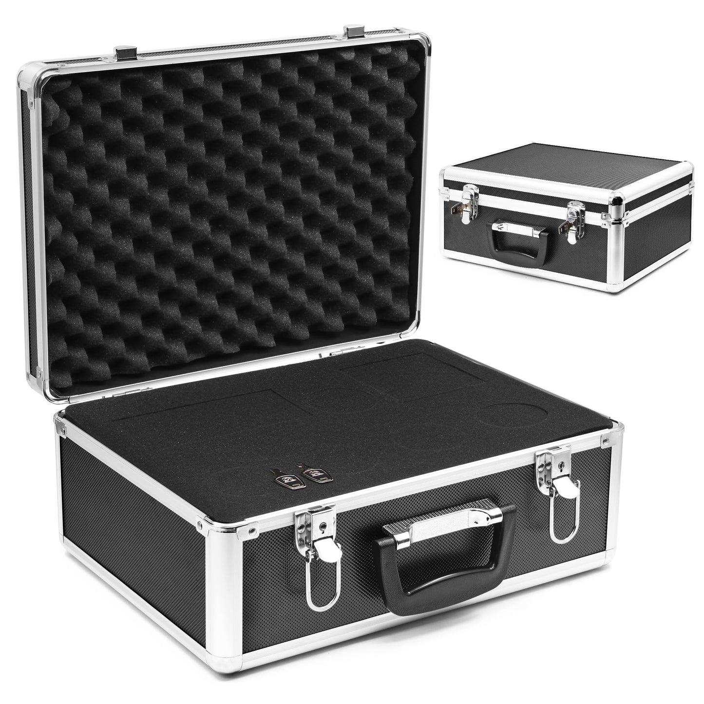 Astromania 2 Inch Telescope Carry Case, Customizable Pre-Diced Foam, Aluminum Alloy Sturdy Build for 2 Inch Eyepiece, Filter, Barlow Lens, Diagonal, T Adapter and Other Telescope Accessories