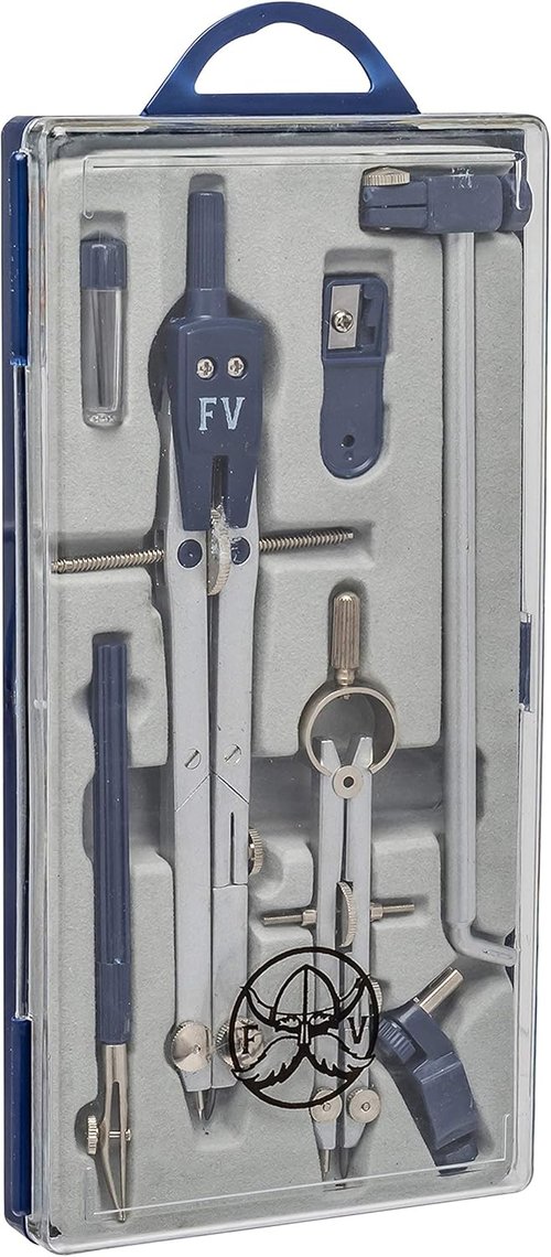 Drafting Compass | Geometry Set for Precise Drawing - Large Extension Beam for School & Engineering