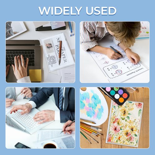 M&G 10 Pack Report Covers with Sliding Bar, 70 Sheet Presentation Folders,10mm Clear Report Folder for A4 and Letter Size Paper,8.7X 12.2inch