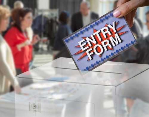 AdirOffice 12" x 12" Acrylic Ballot Box Donation Box with Easy Open Rear Door - Durable Acrylic Box with Lock - Ideal For Voting, Charity & Suggestion Collection - Clear