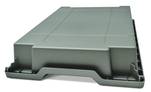 Gratnells Shallow F1 Storage Tray, Pack of 8, Heavy Duty School, Industrial & Utility Storage Bins, 12.3" x 16.8" x 3" (Silver)