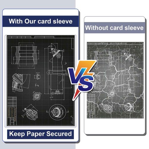 Sintuff 15 Pcs 11'' x 17" Rigid Print Sleeve Protectors Holder Plastic Sleeves Heavy Duty Sheet Protectors Clear Binder Sleeves Page Holder Magazine Sleeves for Photo Document Poster Comic
