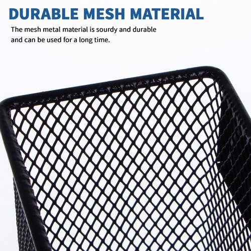 dedoot Magnetic Basket for refrigerator Storage Magnetic Pencil Holder Basket Mesh Black Strong Magnetic Pen Holder for Refrigerator,Whiteboard, Locker, Home and Office Organizer, 6.3x2.3x3.6inch
