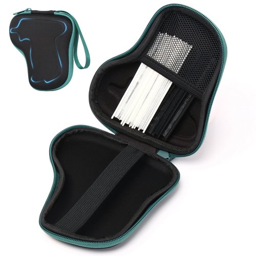 EVA Protective Case is Compatible with Micro Stitch Gun for Clothes,including 2000 Pieces of 0.18-Inch Micro Fasteners (Half White and Half Black)