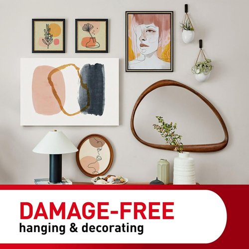 Command 8 lb Jumbo Universal Picture Hanger - Damage-Free Frame Hanging with 3 Hangers & 8 Strips