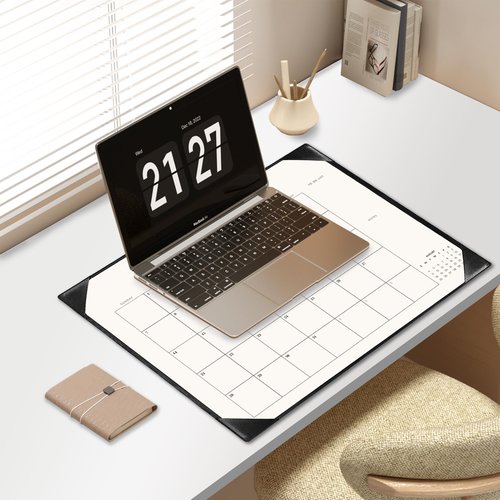 Tutazook Large Desk Calendar 2025-2026 with Desk Mat, Desktop Calendar 18 Monthly Runs From July 2025 to December 2026, Desk Pad Calendar 22 x 17 Inch Perfect for Planning, Organizing, and Scheduling Your Life (Black)