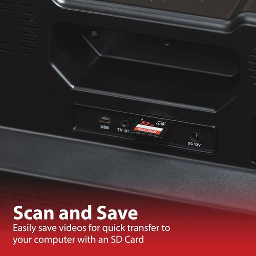 Magnasonic Super 8 Film Scanner - Convert 8mm Film to Digital Video | Vibrant 2.3" Screen, Supports 3", 5", 7" Reels