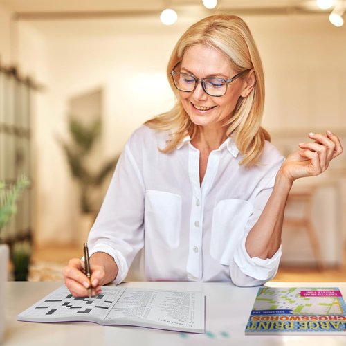 Skiennix 12-Pack Large Word Search Puzzle Books | Brain-Boosting Activities for Seniors - 8x10
