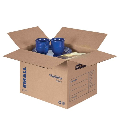 Bankers Box Small Moving Box 15 Pack, Pre-Printed for Labeling, 16.5-in x 12.25-in x 12.675-in (7713802)