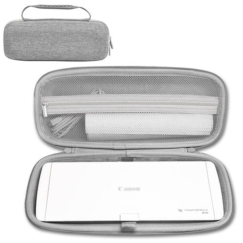 Klawdsky Hard EVA Travel Case Fits for Canon imageFORMULA R10 / P-215II Portable Document Scanner,CASE ONLY