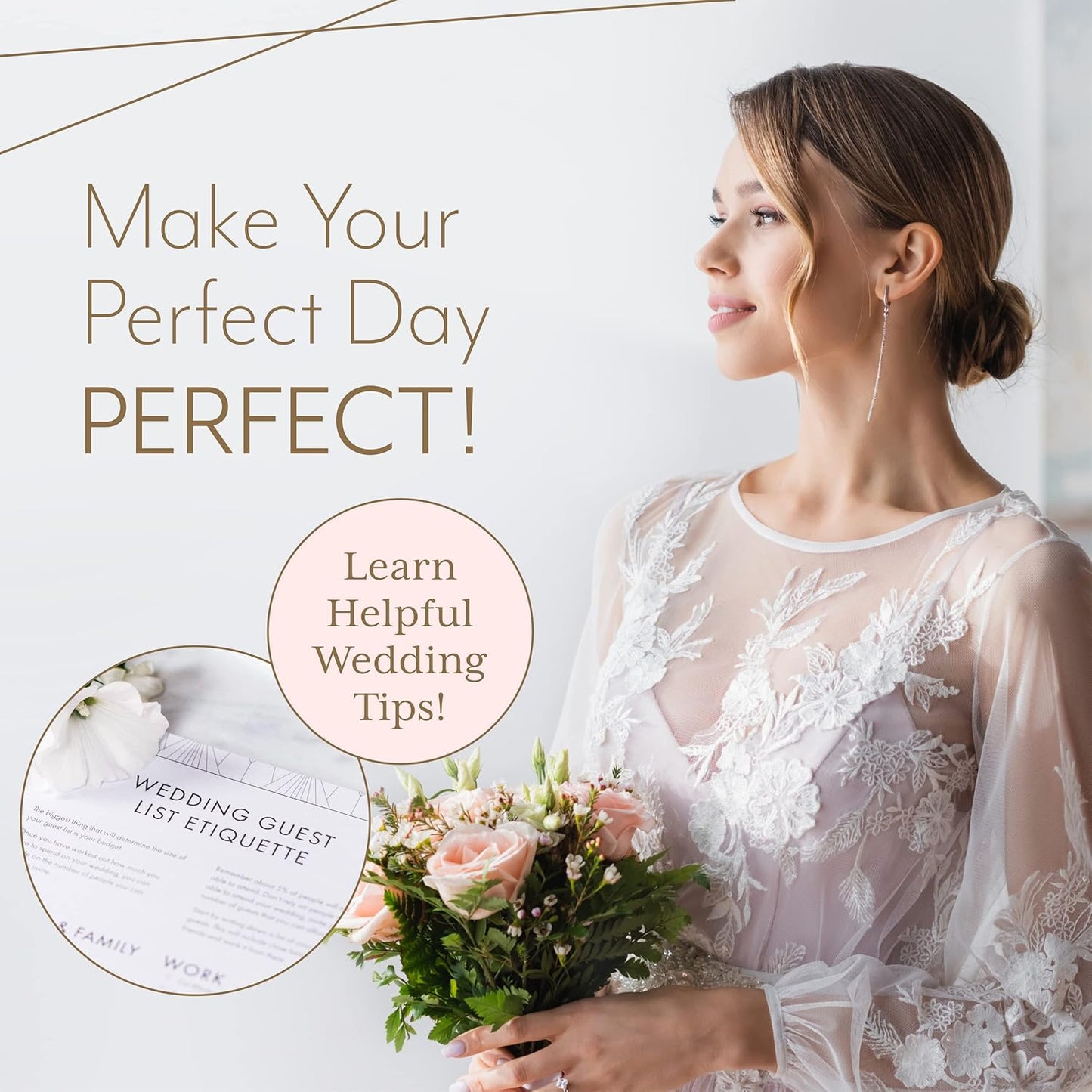 Skiennix Wedding Planner Book - Ultimate Bridal Organizer with Countdown Calendar | Marbled Design