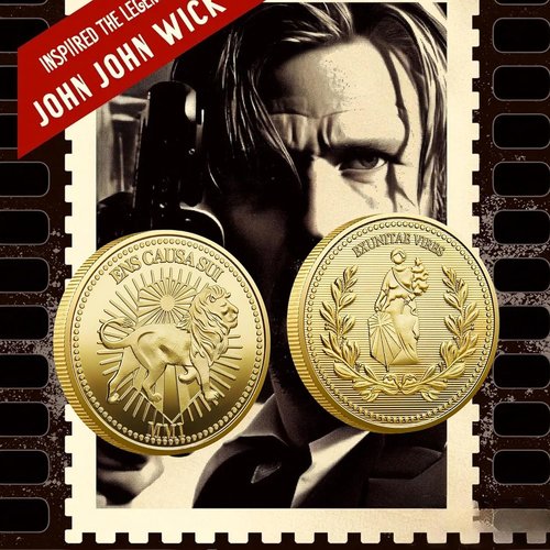 TYMLINYU John Wick Continental Coin Collectible Metal Souvenir Coin