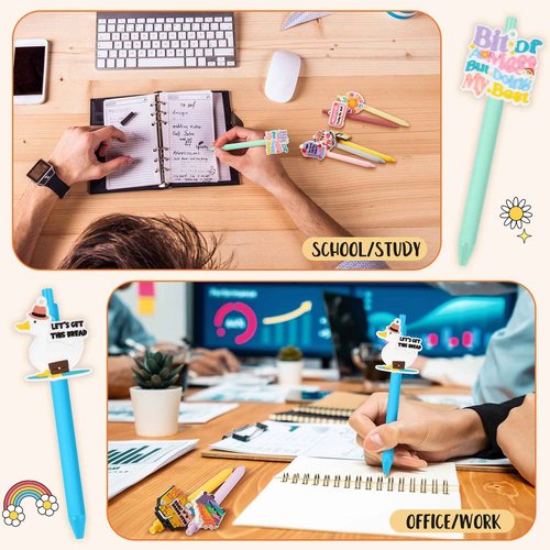 ReliThick 36 Pcs Dumpster Fire Pen Bulk Funny Pens for Work Office Appreciation Gift for Thank You Colleagues, Employees, Coworker, Teachers, Nurse Desk Accessories(Funny)