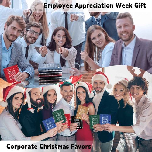 Jetec 25 Sets Team Employee Appreciation Gifts Bulk Office Business Inspirational Team Together Spiral Notebooks with Ballpoint Pens Thank You Gifts for Boss Coworker (Classic Color,You Are)