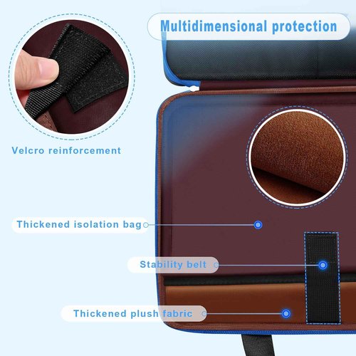ZINZ Laptop Case 15 15.6 16 inch Sleeve, Expandable Computer Hand Bag with Multi-pockets Compatible with MacBook Pro 16 inch M4/M3/M2/M1, MacBook Air/Pro 15 inch and 15-16 inch Notebooks，B01BL01