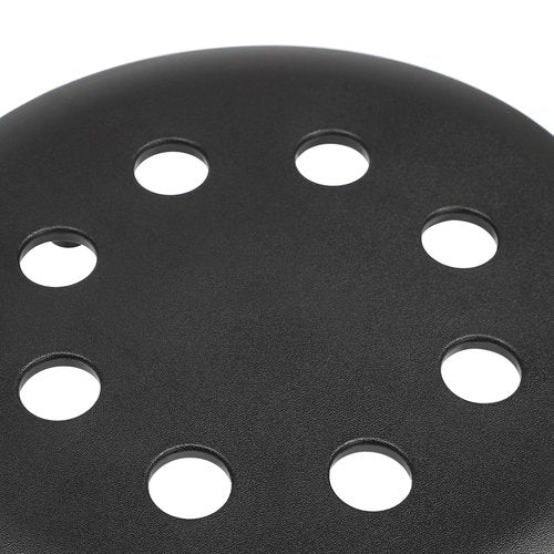 LOYALHEARTDY 10Pcs Commercial Furniture Stacking Stools for Kids and Adults, 17.72'' Portable Nesting Office and Classroom Stools Backless Stool with Round Top for Adult Office Home Kitchen (Black)