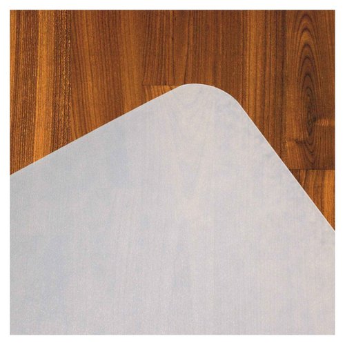 Floortex ecotex Polypropylene Anti-Slip Foldable Chair mat for Hard Floors, 45 x 53, Translucent