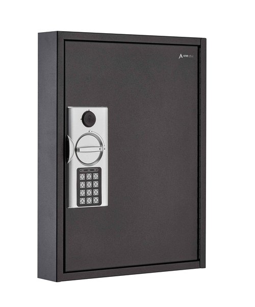 Adiroffice Key Holder Wall Mount - 60 Keys Lock Box with Code, Key Cabinet Wall Mount, Valet Parking Key Box, Car Dealer Key Cabinet - Space Saving Locking Key Box Wall Mount with Digital Lock