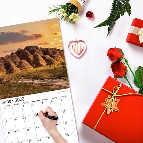 2026 Wall Calendar,Calendar 2026, July 2025 - December 2026, Wall Calendar National Parks, 12" x 24" Opened,Full Page Months Thick & Sturdy Paper for Calendar Organizing & Planning