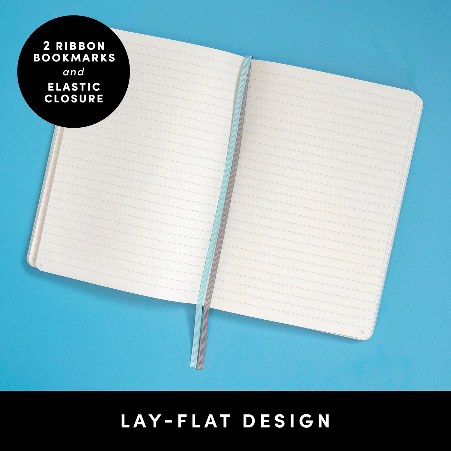 PAPERAGE Lined Journal Notebook, Hardcover Journal for Women & Men, 252 Pages, (5.6 in x 8 in), College Ruled Journaling Notebook for Work, School Supplies & Note Taking, (Blush)