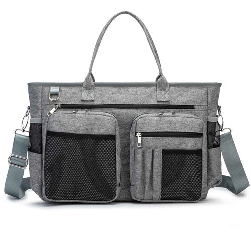Rabjen Laptop Tote Bag, Work Bag with 3 Pen Slot, Insulated Pockets to Keep Drinks' Temperature.