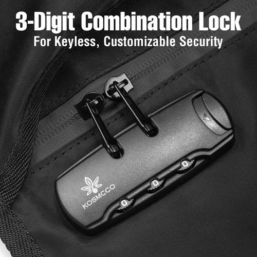 KOSMCCO Lockable Hidden Hanger Diversion Safe - Secret Storage with Pocket for Money & Valuables, Fits Under Clothes, Home Travel Security Safe
