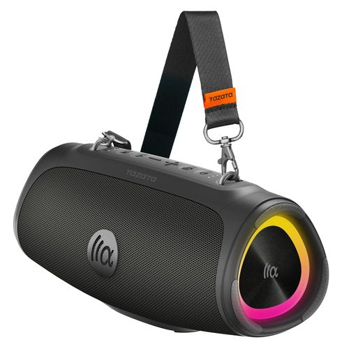 TAZATA Portable Loud Bluetooth Speaker, 60W Large Subwoofer Wireless Bluetooth 5.3 with Powerbank USB Charge Out,Waterproof IPX7,Rugged Outdoor Boombox for Party,Beach,Golf Life,Pool, Shower,Bike Use