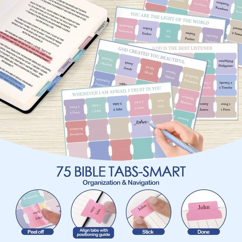Bible Cover Case for Women - Large Bible Bag with Bible Study Supplies, Journaling Kit Book Carrying Case with Bible Highlighters Pens, Gel Pens, and Bible Tabs, Magnetic Bookmarks for Christian Gifts