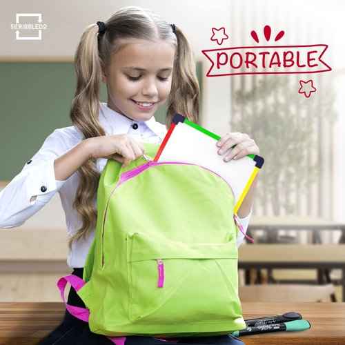 10 Pack Small White Board Dry Erase Board for Kids Portable 9"x12" Drawing Magnetic Mini Whiteboard White Board for Students Teachers School Supplies Lapboard Small Dry Erase Board for Kids & Erasers