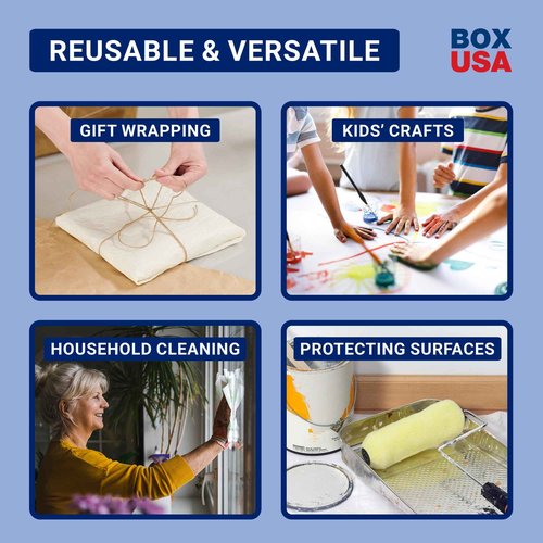 BOX USA Newsprint Packing Paper Sheets 720 Sheets (20 lbs.) Pre-Cut 27" x 17" Large Packing Paper Sheets for Moving, Shipping & Storage, Perfect Moving Supplies