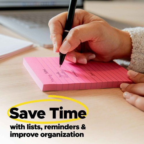Bundle of Post-it Super Sticky Notes, 3x3 in, 24 Pads, Supernova Neons and Post-it Mini Notes, 1.5x2 in, 24 Pads, Poptimistic Collection, Bright Colors