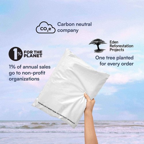 SMART 14.5x19 Recycled Poly Mailers - 200 Pack of White Eco-Friendly Packaging Mailing Bags | Recyclable & Sustainable, Cute & Stylish Small Business Supplies | 2.5 Mil Thick - 200 Pack