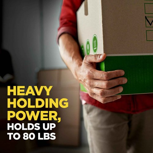 Scotch Tough Grip Moving & Packing Tape, Heavy Duty Clear Tape for Shipping Boxes, 1.88 in x 54.6 yd, 3 in Core, 6 Rolls