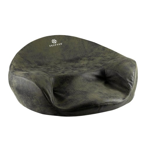 ZENFROG Ergonomic Meditation Cushion/Chair/Seat/Floor Pillow for Home/Office/Studio – Memory Foam, Removable & Washable Cover, Designed for Long Period Meditation Comfort (Dark Green)