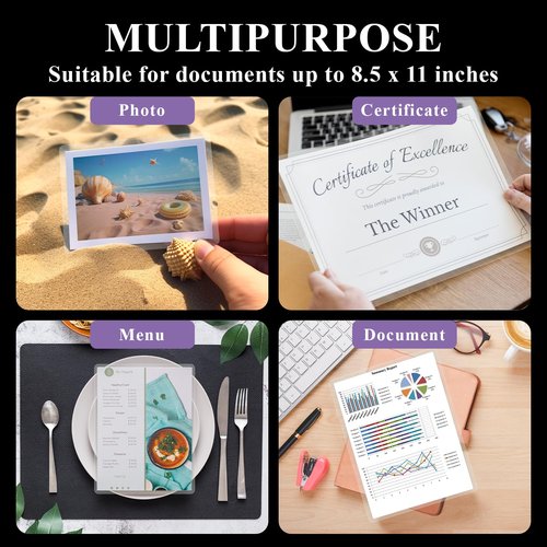 Laminating Sheets 8.5 x 11, 200 Pack Thermal Laminating Pouches 3 mil, Clear Thermal Laminating Plastic Paper Laminator Sheets, Clear Laminate Sheets Fits Letter Size 8.9" x 11.4"Classroom Must Haves.