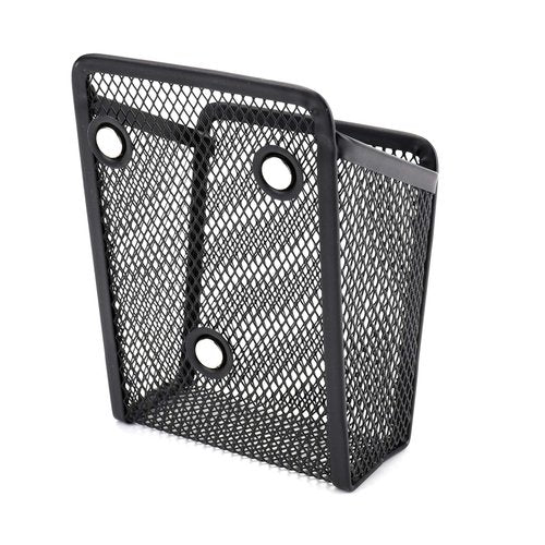 Jucoan 4 Pack Magnetic Pen Pencil Holder, Metal Mesh Organizer Basket with Strong Magnets for Whiteboard, Refrigerator, School Locker Accessories, Home, Office