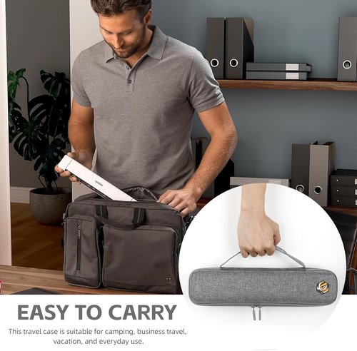 Brother Scanner Travel Case - Compact Mobile Document Storage Bag for DS-640/740D/720D/940DW | Grey