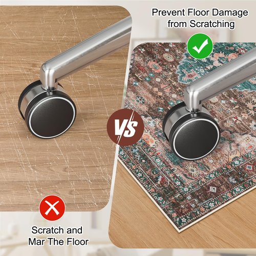 Anidaroel Chair Mat for Hardwood Floor, 36"x48" Desk Chair Mats for Hard Floors, Under Desk Rug for Rolling Chair, Computer Gaming Chair Mat, Low Pile Carpet Protector Carpet, Brown