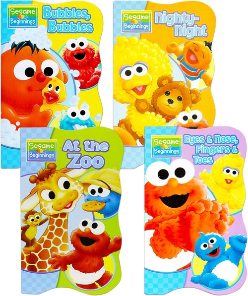 Sesame Street | Beginnings Board Books Set - Engaging Stories for Early Readers, 4-Book Collection