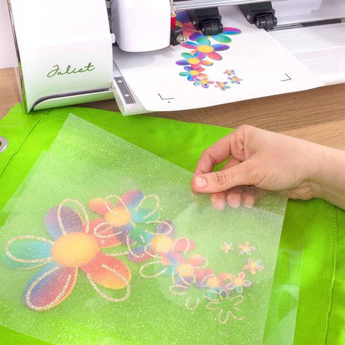 SISER EasyColor DTV 8.4'' x 11'' Sheets - Inkjet Printer Compatible Heat Transfer Vinyl (25 Sheets)