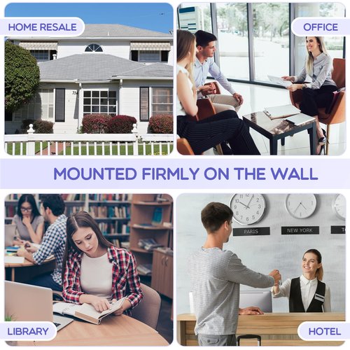 Remerry 2 Pcs Outdoor Brochure Holder, Acrylic Flyer Holder Wall Mount, 4 X 9 Inches, Waterproof Pamphlet Display Box with Lid for Business Card Document Envelope Literature Map Menu(White)