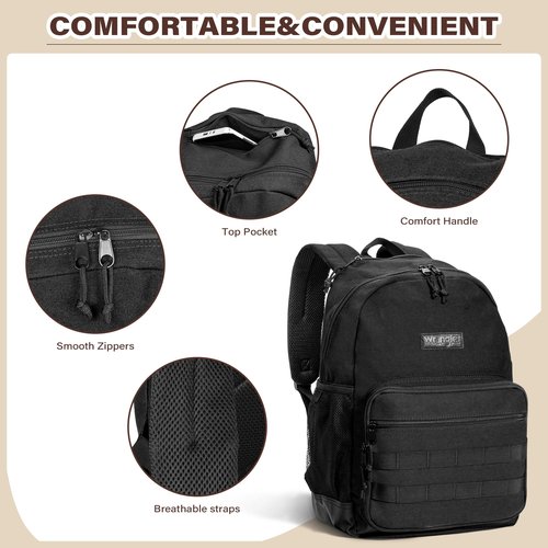 Wrangler Backpack for Men and Women, Casual Daypack for Travel, Work School, Laptop Backpack with Notebook Sleeve