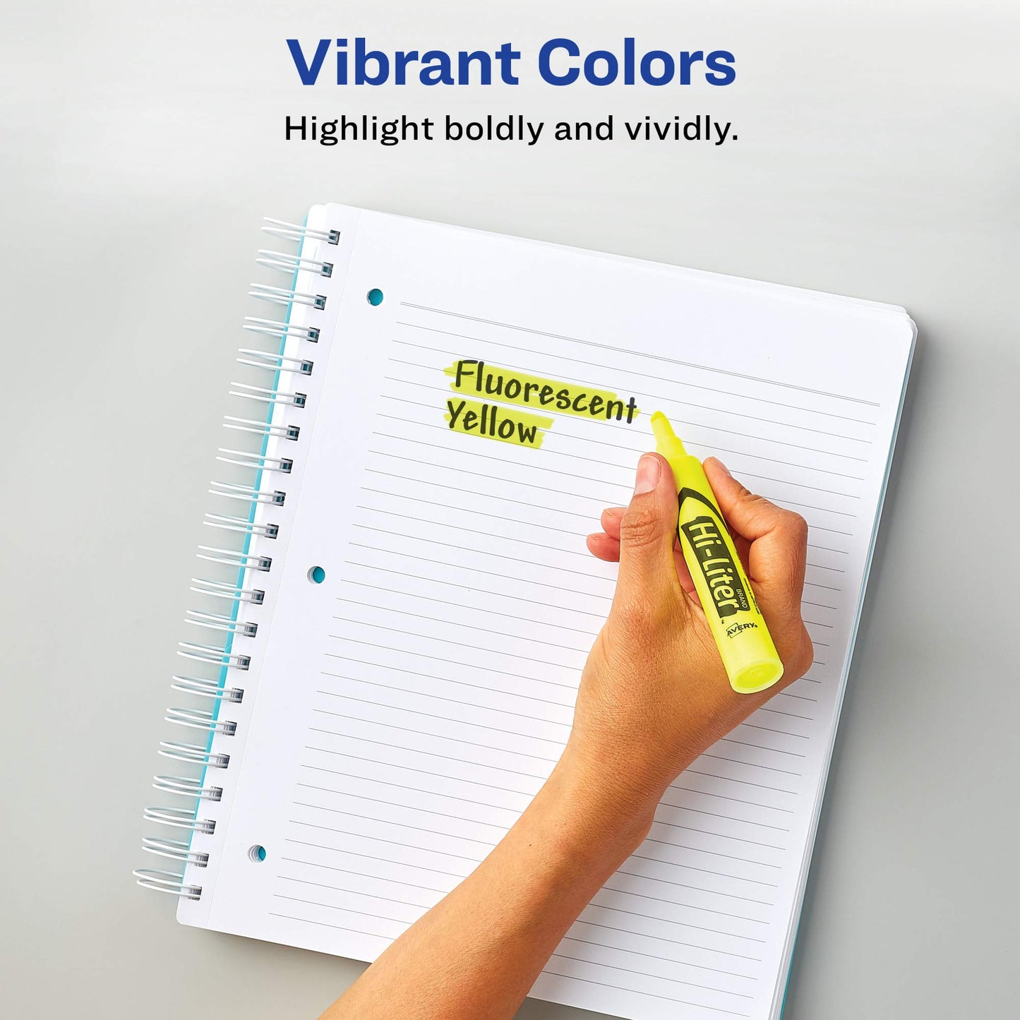 Avery Hi-Liter Desk-Style Highlighters, Smear Safe Ink, Chisel Tip, Value Pack 36 Fluorescent Yellow Highlighters (98208)