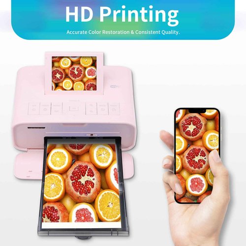 2 Pack Compatible for Canon Selphy CP1500 Ink and Photo Paper KP-108IN KP108 Includes 6 Ink Cassettes + 216 Paper Sheets for Canon Selphy CP1300 CP1200 CP910 CP900 CP1000 Photo Printers