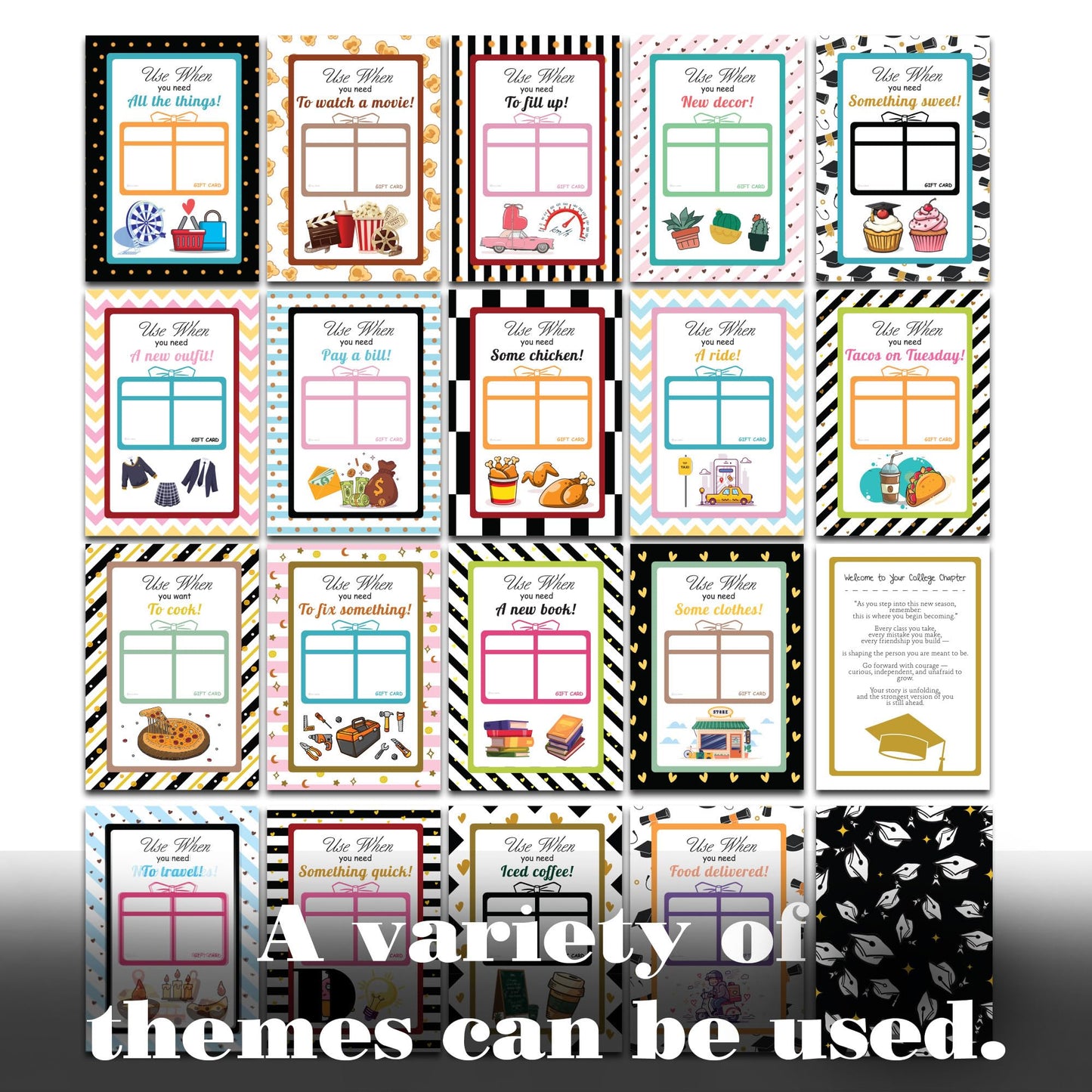 College survival gift card book, College Survival Kit, Graduation College Gift Card Book 2026 open when envelopes fo Graduation college student – Graduation Gifts for High School Survival Gifts Card Booklet Holder Book