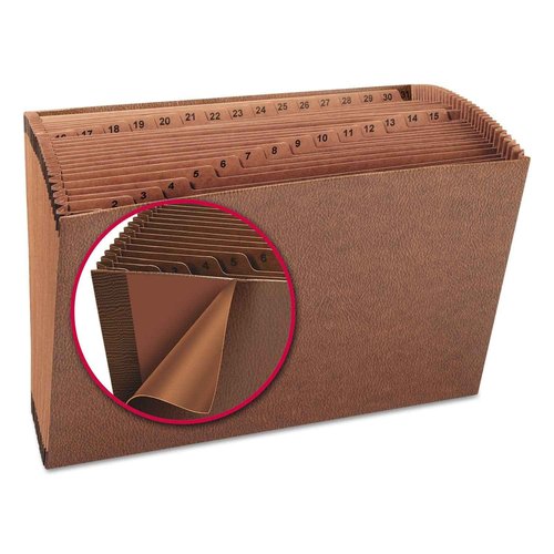 Smead TUFF Expanding File, Daily (1-31), 31 Pockets, Legal Size, Redrope-Printed Stock (70469)