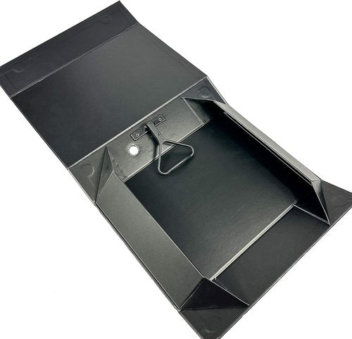 Foldable Box File Binder by [Brand Name] - Portable Document Organizer with Magnetic Closure | Space-Saving Design (Pack of 2)